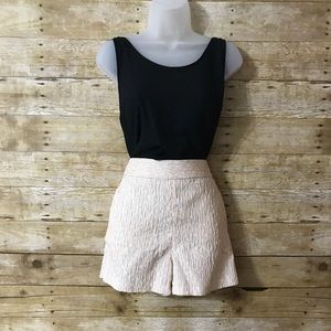 Express Textured Pale Pink High Waisted Shorts Size 4R